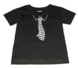 Striped Tie Retro Trendy T-Shirt (Sizes for Infant/Baby/Toddler)