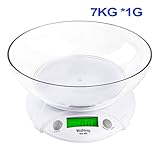 7 キログラム/1 グラム多機能デジタル lcd電子小包食品重量キッチン スケール体重計