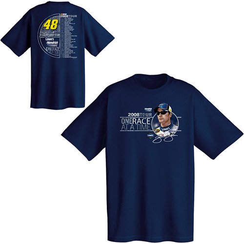Chase Authentics Jimmie Johnson 2008 Schedule T-Shirt