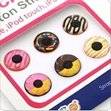 Touch Me! Button Stickers for iPhone, iPod and iPad (Donut)
