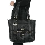 Michael Kors Black Extra Large Leather Work Tote