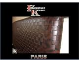 WoW Brown 3ft Faux Leather Chequered Design Headboard
