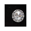 Faux Diamond Silver Magnetic Earrings, 12,500 Gauss - 1 pair