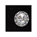 Faux Diamond Silver Magnetic Earrings, 12,500 Gauss - 1 pair