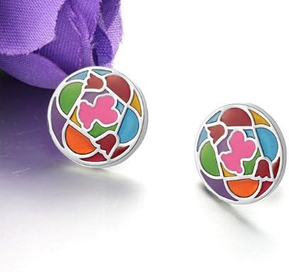 Aegean Jewelry Titanium Lady's Charming Stud Earring with a Gift Box and a FREE Small Gift
