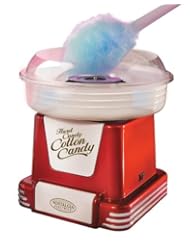 Nostalgia Electrics PCM805RETRORED Retro Series Hard & Sugar-Free Candy Cotton Candy Maker
