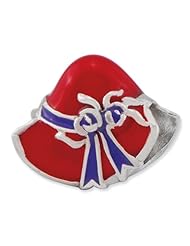Sterling Silver Reflections Red Hat Society Bead