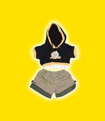 Teddy Mountain Skater Hoodie & Shirts clothes fits 12" Snuggl'ems, 8" - 10" Stuffed Animal kits & most Webkinz & Shining Star animals