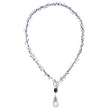 Sterling Silver Genuine Amethyst Necklace