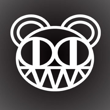 RADIOHEAD BEAR DECAL STICKER 5X5