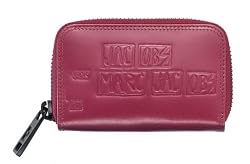 Marc By Marc Jacobs Limited Edition Leather Logo Color Block Coin Case Wallet Bag Burgundy Multi