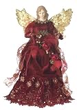 Richly Red Standing Christmas Angel