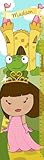 Personalized Canvas Growth Chart Princess in Front of Castle