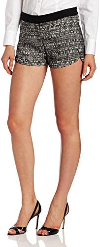 Robert Rodriguez Women's Raffia Tweed Short, Ivory, 10