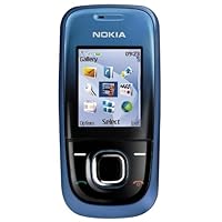 Nokia 2680 Slide Unlocked Phone with VGA Camera, MMS, Bluetooth, Stereo FM Radio, Radio Recorder and GPRS - US Warranty - Blue
