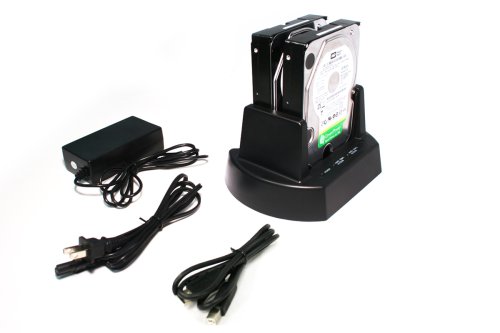Cavalry CAHDD Series USB Dual-bay Dock and Two (2) 1 TB 3.5-Inch SATA Hard Drives--Bundle CAHDD3002T0