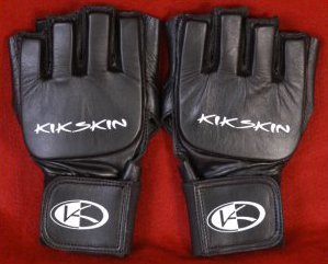 Kikskin Kwik Wrap Vale-Tudo Glove - 8oz - Black