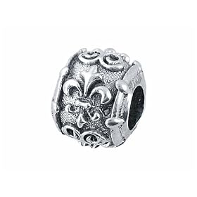 Buy Zable(tm) Sterling Silver Spacer Fluer De Lis Bead Charm by Finejewelers