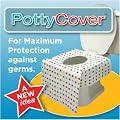 Potty Cover - Disposable toilet seat covers. (6 individually packaged seat covers in each bag.)