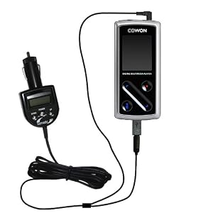 2 in 1 FM Transmitter and Car Charger for the Cowon iAudio 6 - Gomadic Brand w/ TipExchange Technology