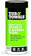 Tub O Towels TW40-GR Granite And Marble Cleaning, Polishing, Sealant All-In-One Wipes (Tub of 40 Wipes)