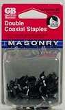GB PLASTIC MASONRY DOUBLE COAXIAL STAPLE