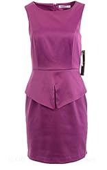 Polyester/Satin/Spandex Peplum Sheath  Dress