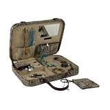 Natalie Mele & Co. Suitcase Style Fabric Jewelry Box in Brown Retro Print 41IjmYn1mbL. SL160 Natalie Mele & Co. Suitcase Style Fabric Jewelry Box in Brown Retro Print