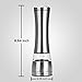 Victus Kitchenware Pepper Mill Salt and Pepper Grinder Spice Grinder Salt Mill Adjustable Manual Stainless Steel Cookware 100% REPLACEMENT GUARANTEE