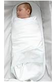 from Miracle Miracle Blanket - White - Swaddling Wrap - no poppers or Velcro that could scratch baby