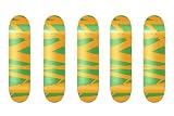 5 Blank Graphic Skateboard DECK pro maple 7.75'' Straps Orange