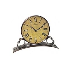 Infinity Instruments Metal Trimmed Table Clock