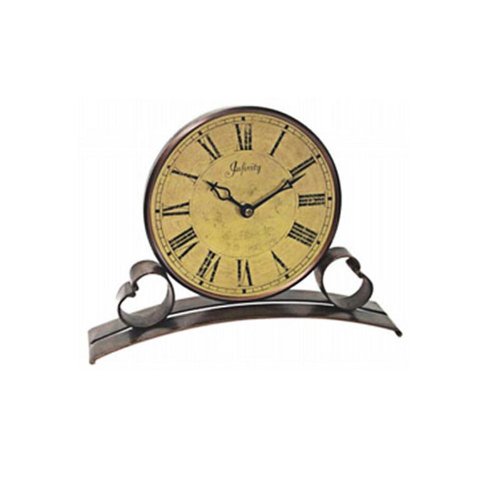 Infinity Instruments Metal Trimmed Table Clock Picture