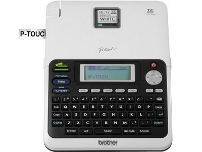 New Brother International Corporat The Pt-2030ad Sleek Desktop Labeler 4 Fonts & A Large Graphi