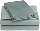 Renaissance 600 Thread-Count Solid Queen Sheet Set, Waterblue