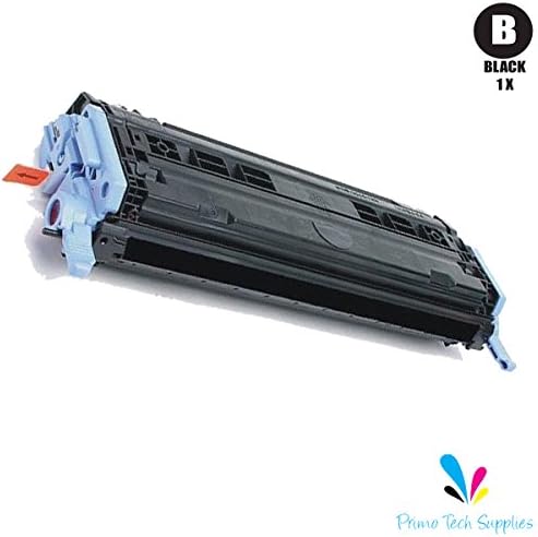 PrimoTech Supplies © Remanufactured Replacement for HP 124A Toner Cartridge - (Black) Q6000A - for HP Color LaserJet HP Color LaserJet 1600, 2600, 2600N, 2605, 2605DN, 2605DTN, CM1015MFP, CM1017MFP, CM1015, CM1017, 2600DN Series Printers - (Black:2,500 Page Yield)