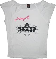 Emily the Strange juniors Couch White T-Shirt