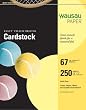 Wausau Vellum Bristol Cardstock, 67 lb, 8.5 x 11 Inch, Pastel Yellow, 250 Sheets (81338)