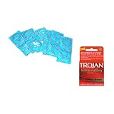 Durex Enhanced Pleasure Premium Latex Condoms Lubricated 12 condoms Plus TROJAN VIBRATING RING