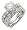 Antique Inspired Pave CZ Engagement and Wedding Rings