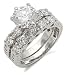 Jewelry : Antique Inspired Pave CZ Engagement and Wedding Rings