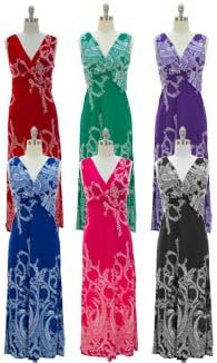 Peach Couture® Paisley Knotted Maxi Dress