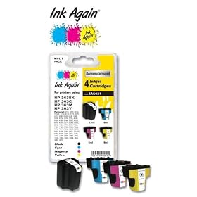 PACK 4 CARTOUCHES REMANUFACTUR�ES HP N� 363