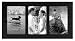Linear Black 3 Opening Picture Frame Collage 4x6"