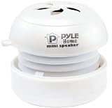 Pyle Home PMS2W Bass Expanding Rechargeable Mini Speakers for iPod/iPhone/MP3 (White)