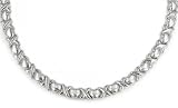 Sterling Silver Hugs & Hearts Stampato Necklace - 18
