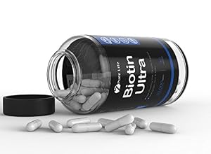 Biotin Ultra - 10,000 mcg Pills for Hair, Skin, & Nail Growth - Maximum Strength B Vitamins - High Potency 10000 mcg Vitamin H - Better than 5000 mcg, Shampoo & Gummies