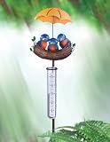 The Encore Group Bird Nest Rain Gauge Staked