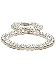 Double Freshwater Pearl Necklace: 8-9mm AA+
