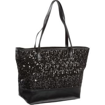 Nine West Handbags Flashlite Medium Shopper (Black)